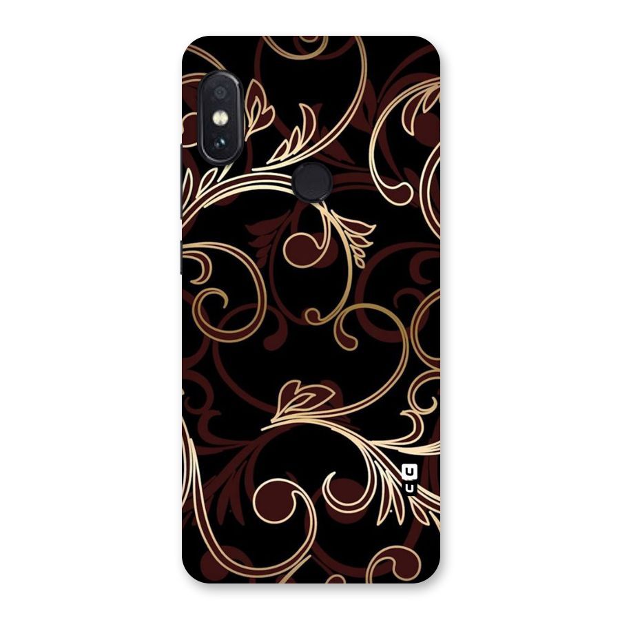 Golden Maroon Beauty Back Case for Redmi Note 5 Pro