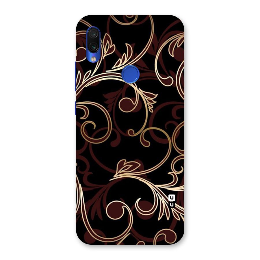 Golden Maroon Beauty Back Case for Redmi Note 7S
