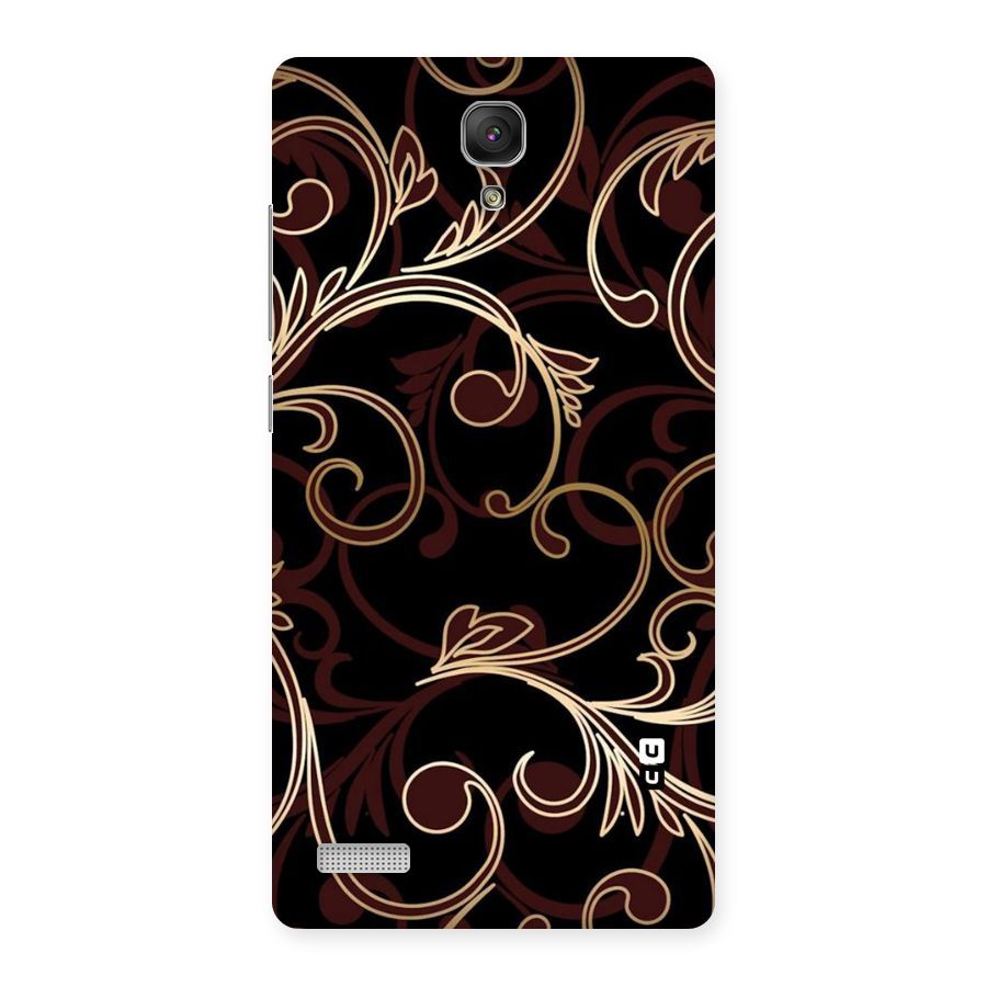 Golden Maroon Beauty Back Case for Redmi Note Prime