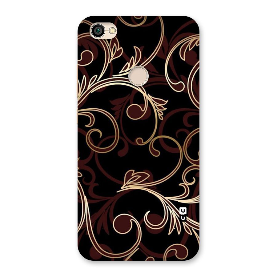 Golden Maroon Beauty Back Case for Redmi Y1 2017