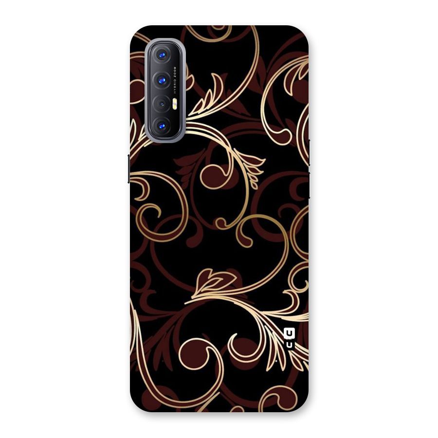 Golden Maroon Beauty Back Case for Reno3 Pro