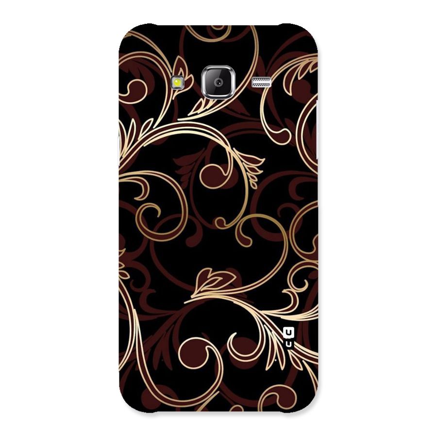 Golden Maroon Beauty Back Case for Samsung Galaxy J2 Prime