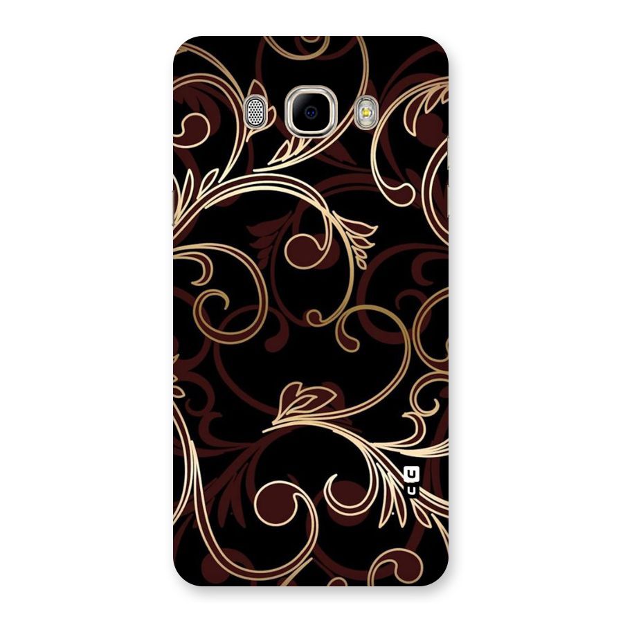 Golden Maroon Beauty Back Case for Samsung Galaxy J7 2016