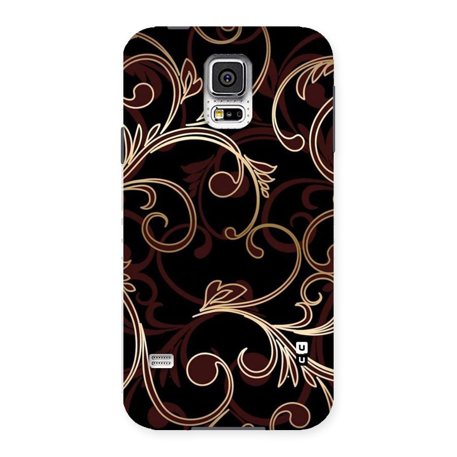 Golden Maroon Beauty Back Case for Samsung Galaxy S5
