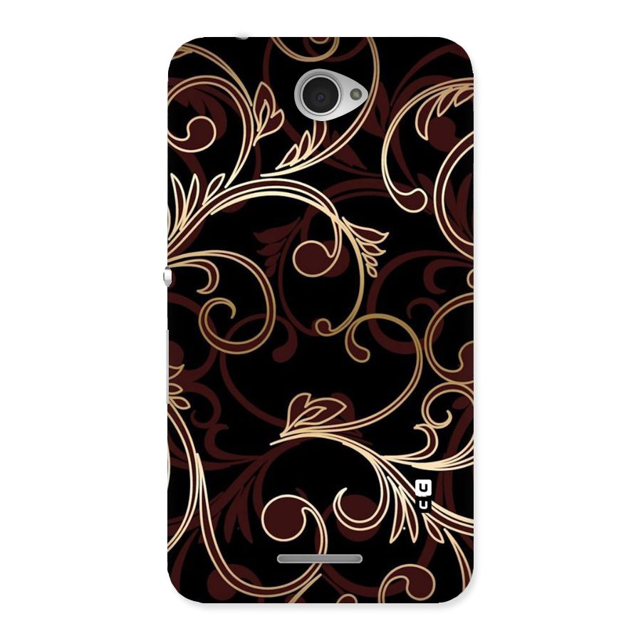 Golden Maroon Beauty Back Case for Sony Xperia E4