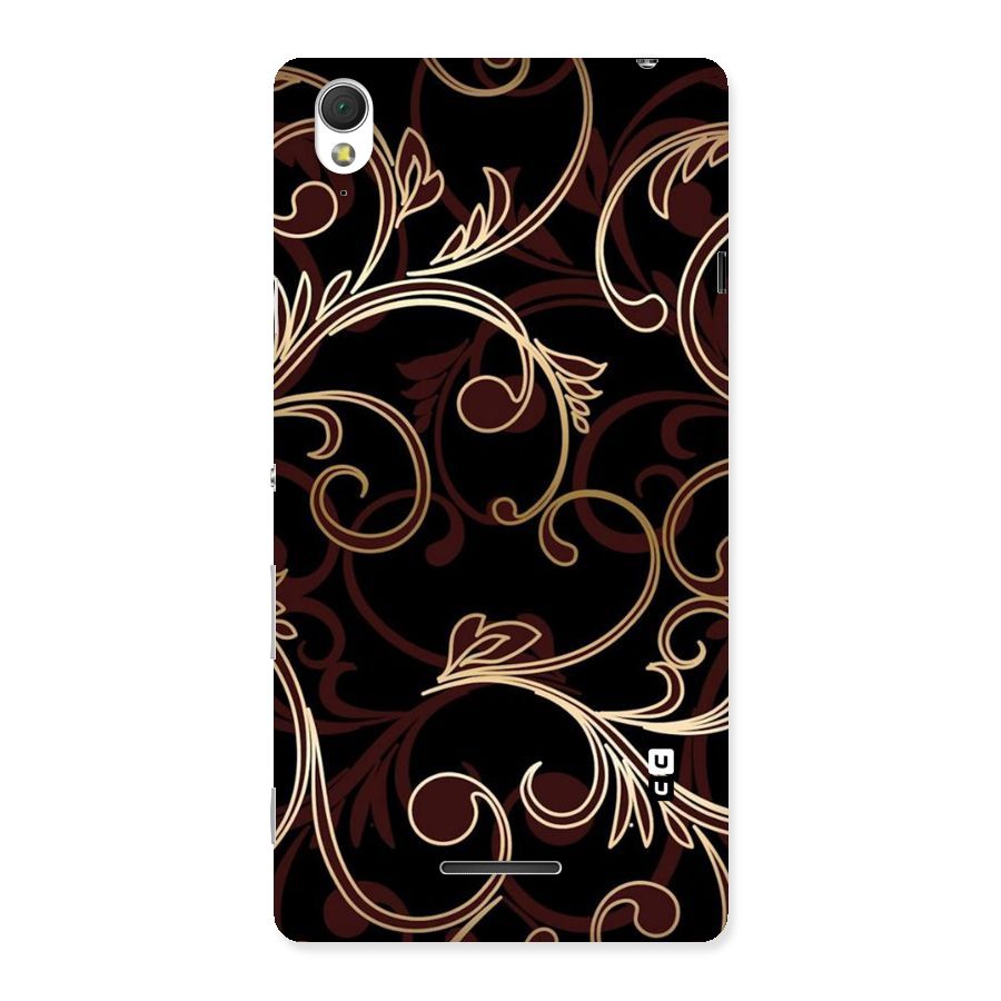 Golden Maroon Beauty Back Case for Sony Xperia T3