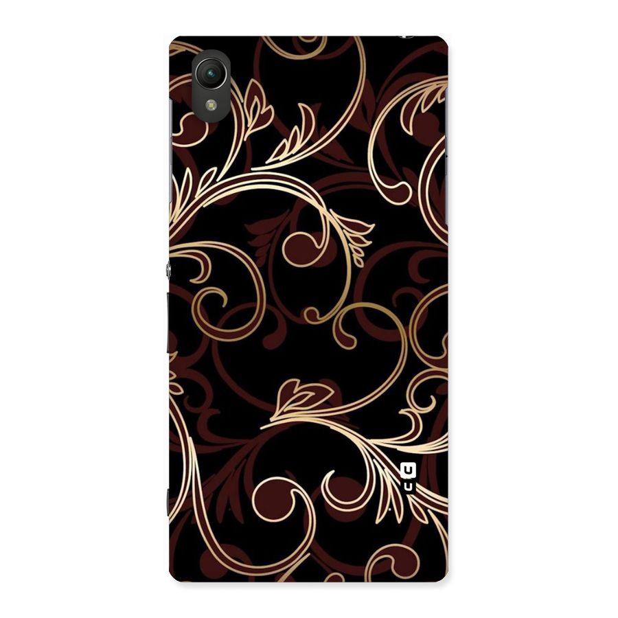 Golden Maroon Beauty Back Case for Sony Xperia Z1