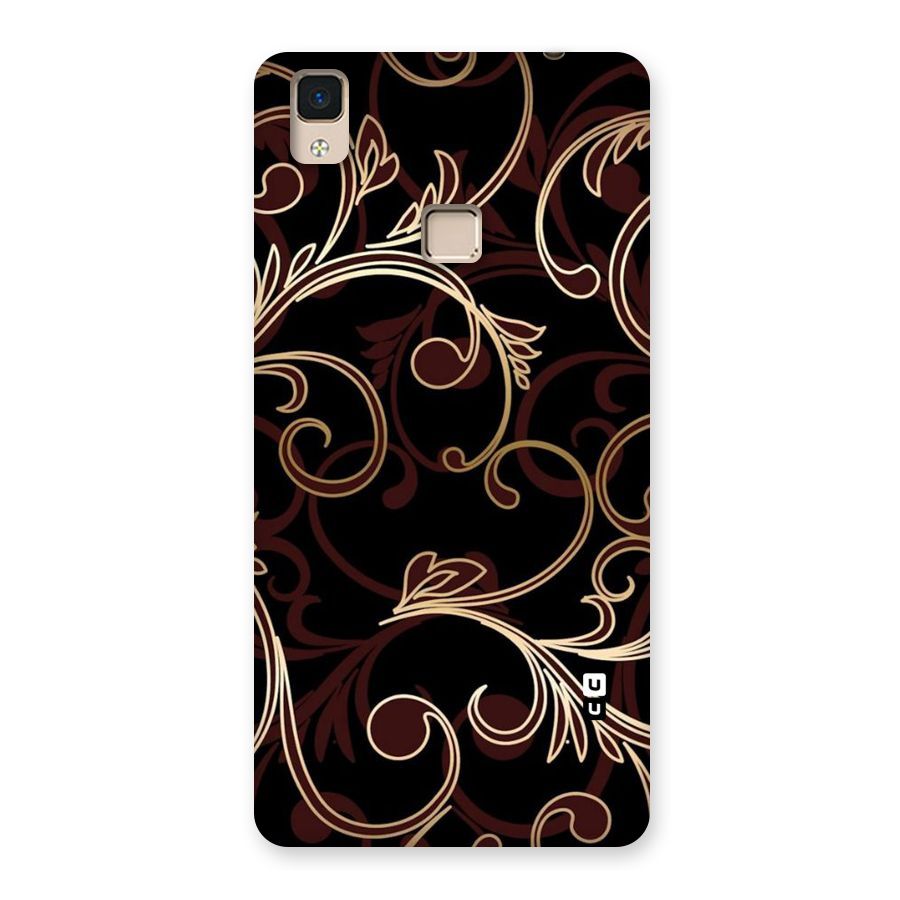 Golden Maroon Beauty Back Case for V3 Max