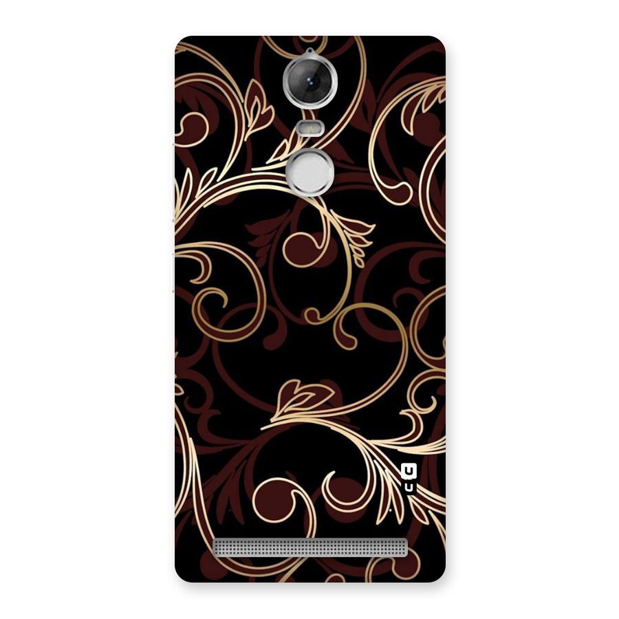 Golden Maroon Beauty Back Case for Vibe K5 Note