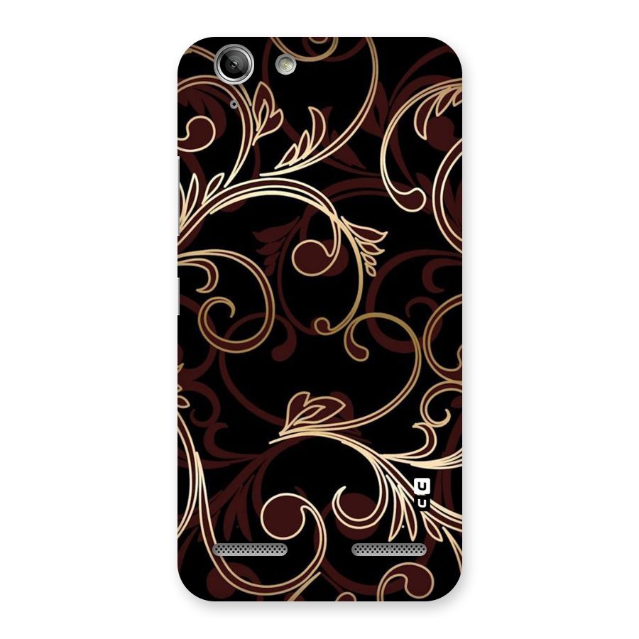Golden Maroon Beauty Back Case for Vibe K5 Plus