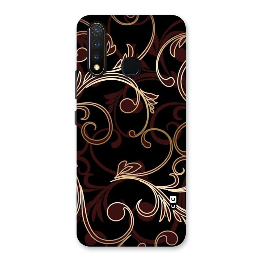 Golden Maroon Beauty Back Case for Vivo U20