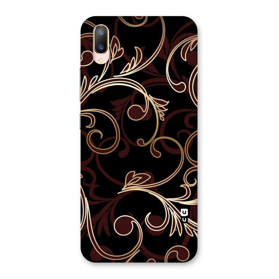 Golden Maroon Beauty Back Case for Vivo V11 Pro