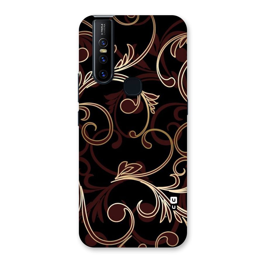 Golden Maroon Beauty Back Case for Vivo V15
