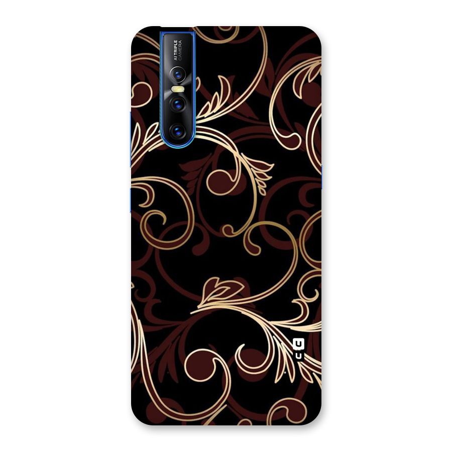Golden Maroon Beauty Back Case for Vivo V15 Pro