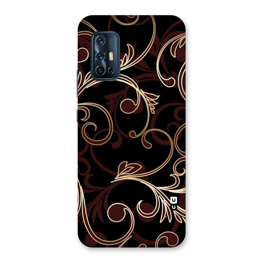 Golden Maroon Beauty Back Case for Vivo V17