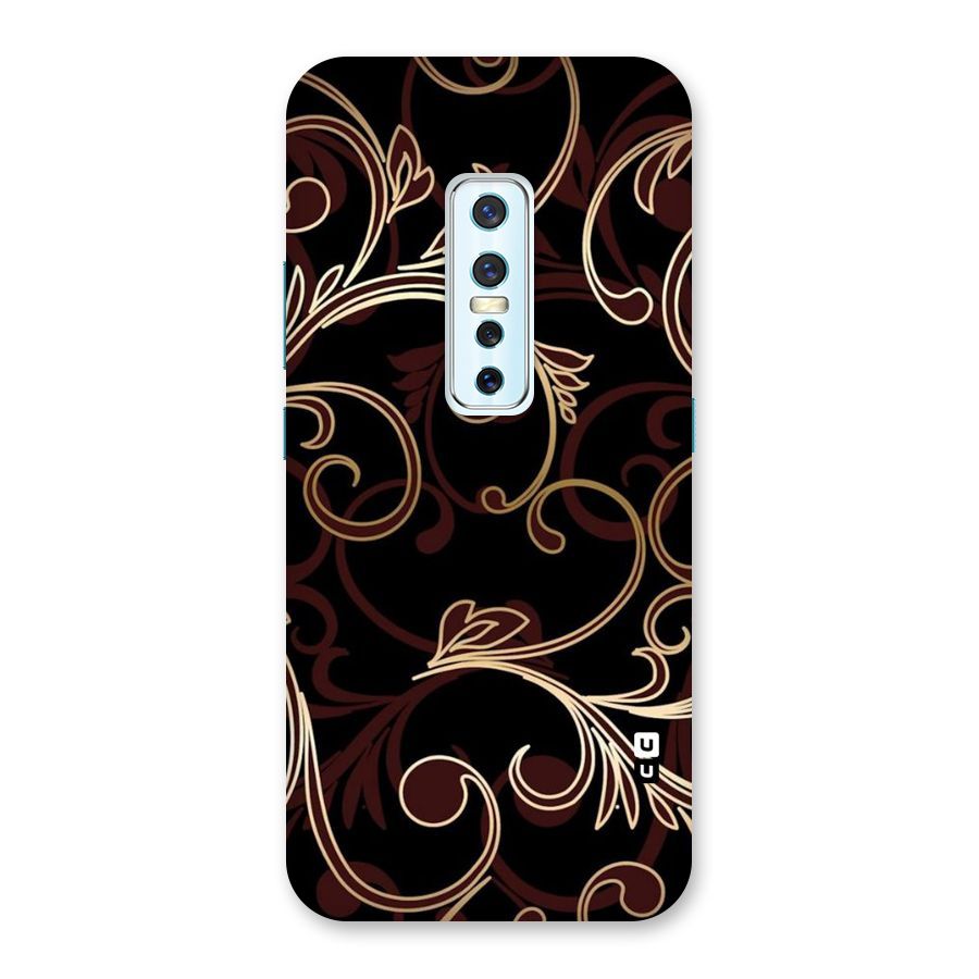 Golden Maroon Beauty Back Case for Vivo V17 Pro