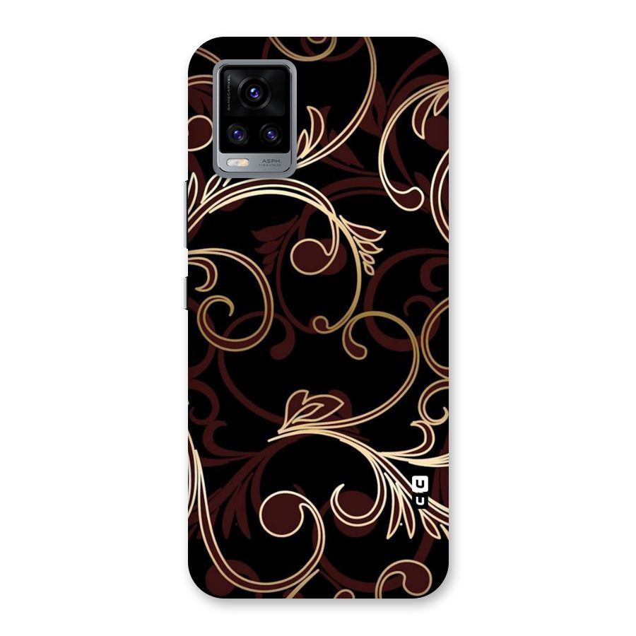 Golden Maroon Beauty Back Case for Vivo V20