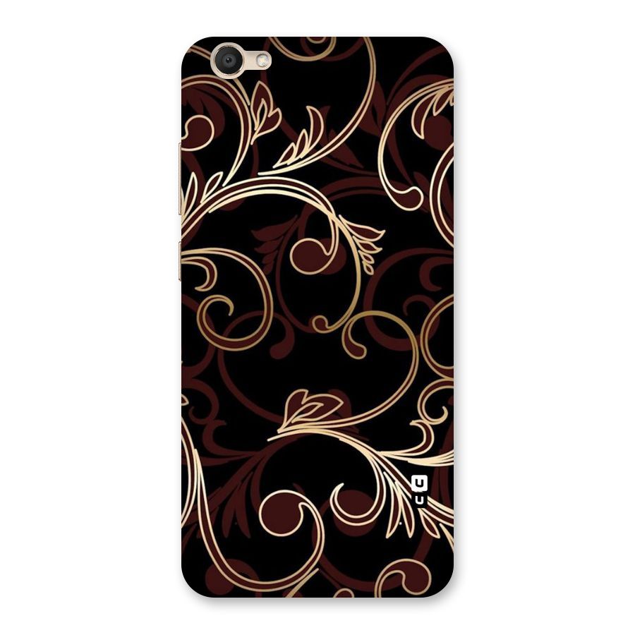 Golden Maroon Beauty Back Case for Vivo V5