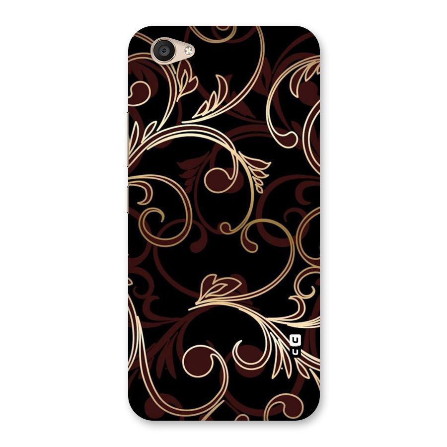 Golden Maroon Beauty Back Case for Vivo V5 Plus