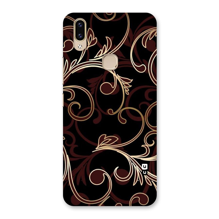 Golden Maroon Beauty Back Case for Vivo V9 Youth