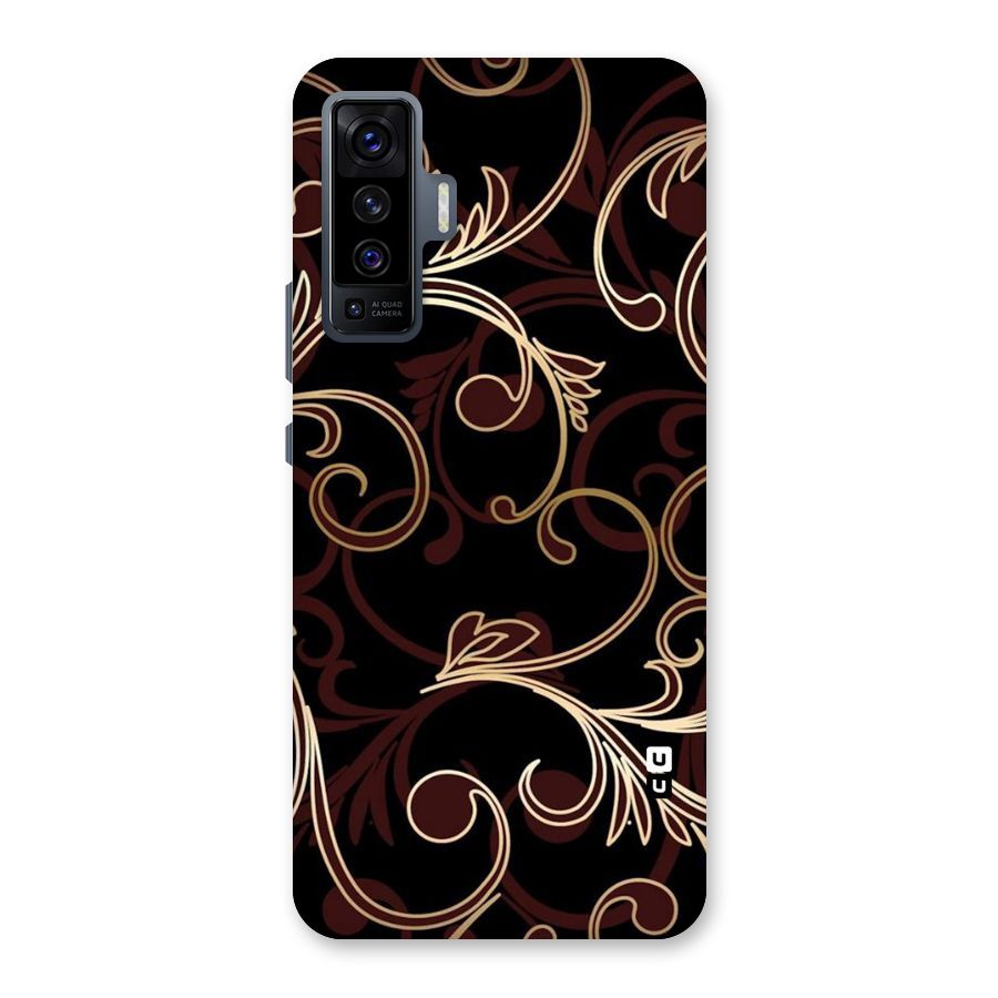 Golden Maroon Beauty Back Case for Vivo X50