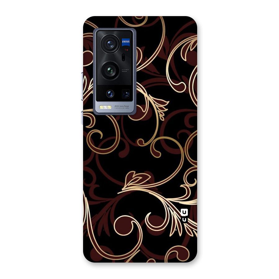 Golden Maroon Beauty Back Case for Vivo X60 Pro Plus