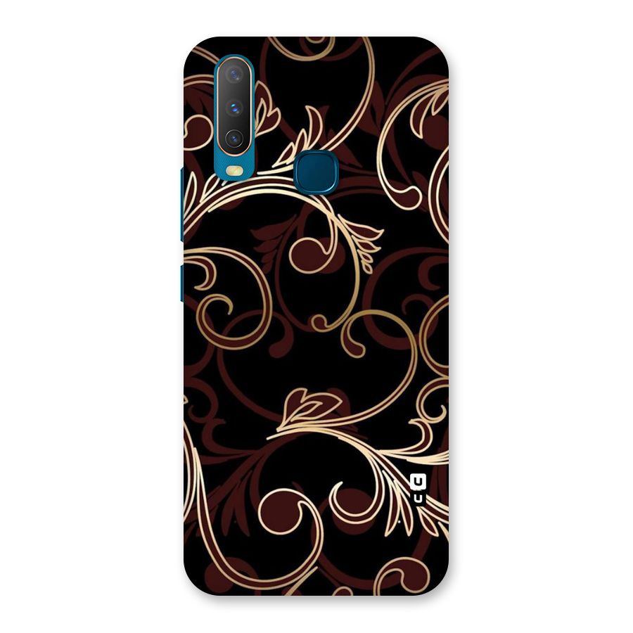 Golden Maroon Beauty Back Case for Vivo Y11