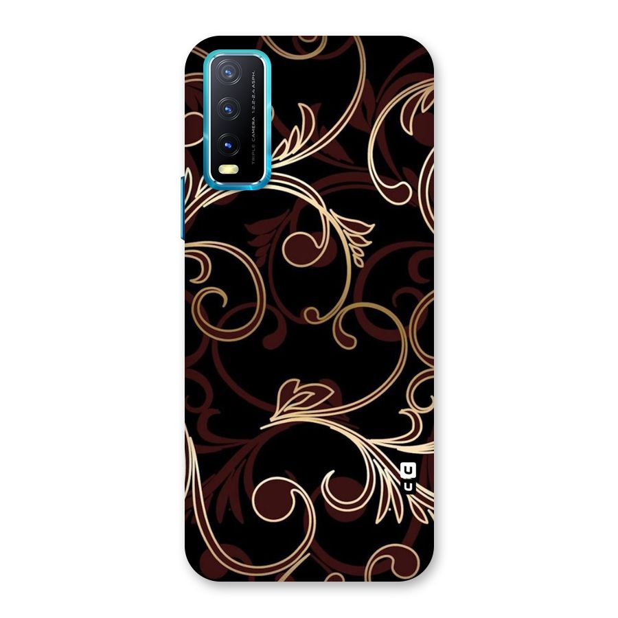 Golden Maroon Beauty Back Case for Vivo Y20A