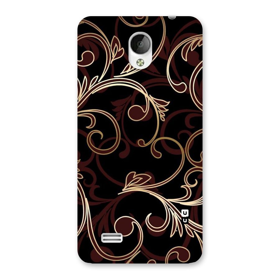 Golden Maroon Beauty Back Case for Vivo Y21