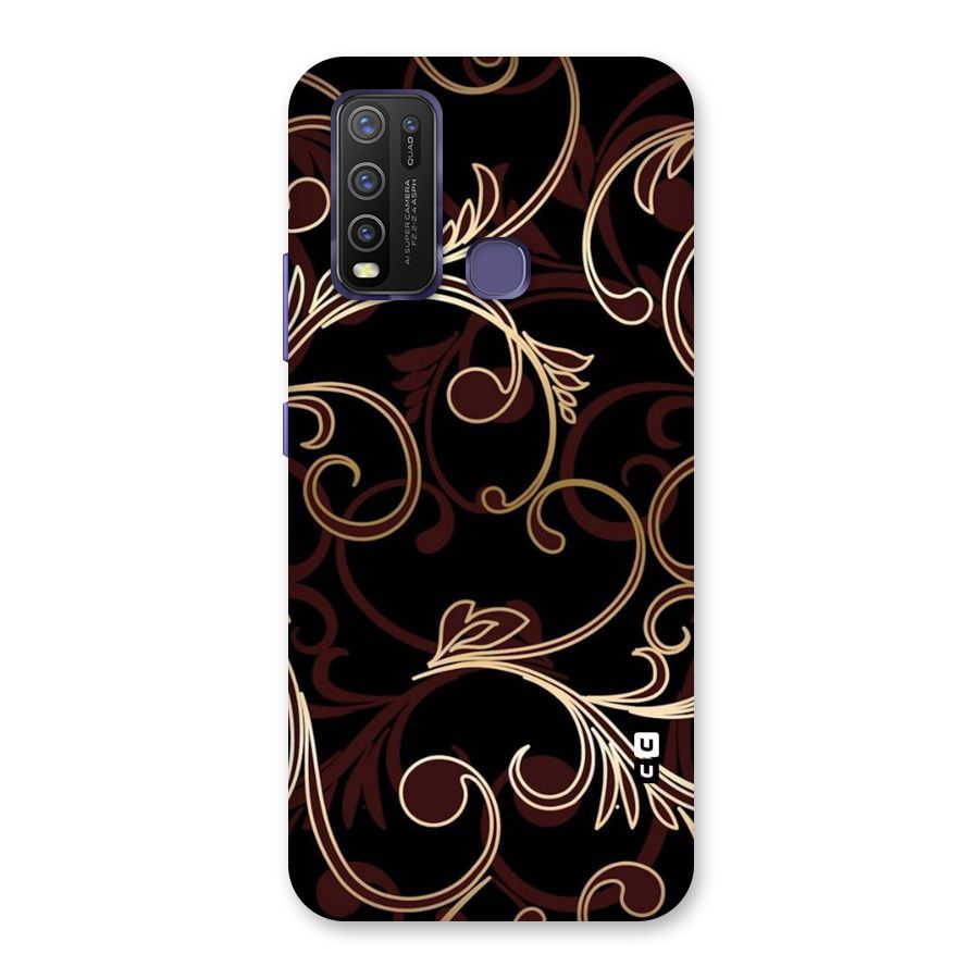Golden Maroon Beauty Back Case for Vivo Y30