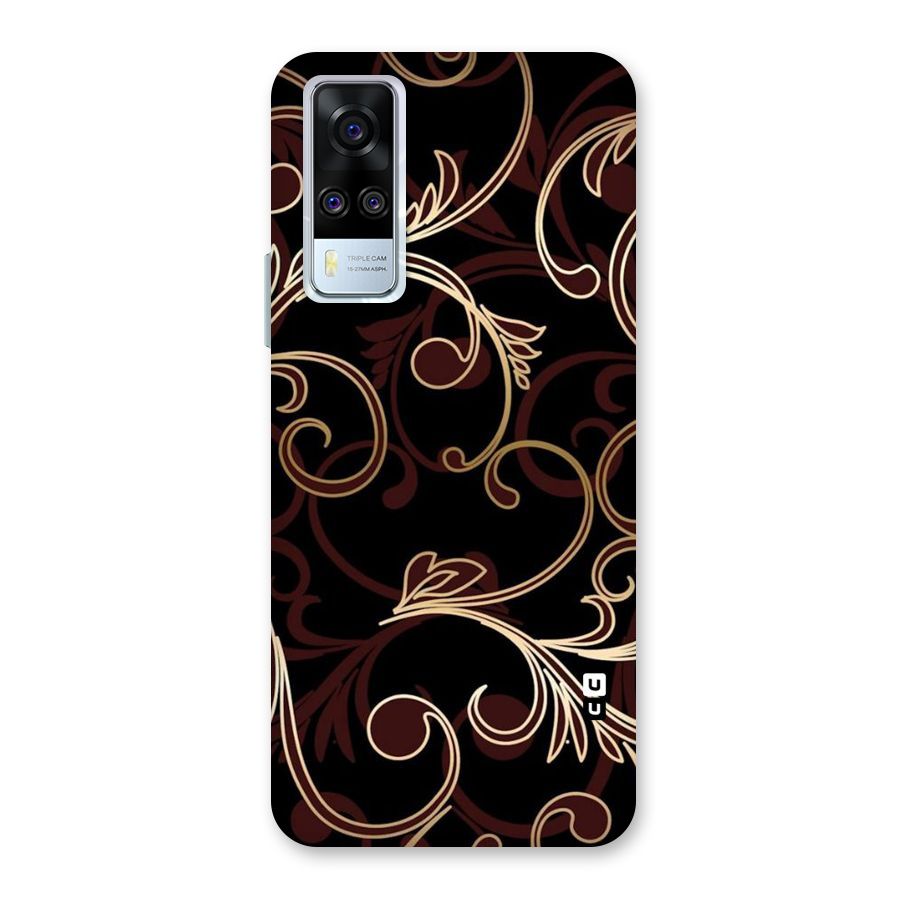 Golden Maroon Beauty Back Case for Vivo Y31