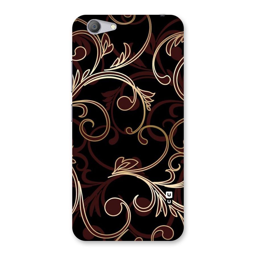 Golden Maroon Beauty Back Case for Vivo Y53