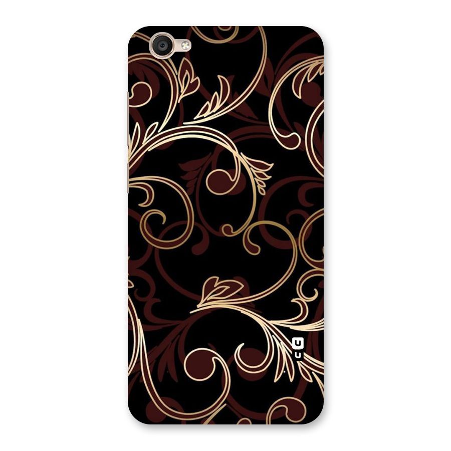 Golden Maroon Beauty Back Case for Vivo Y55s