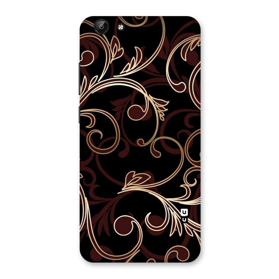 Golden Maroon Beauty Back Case for Vivo Y69