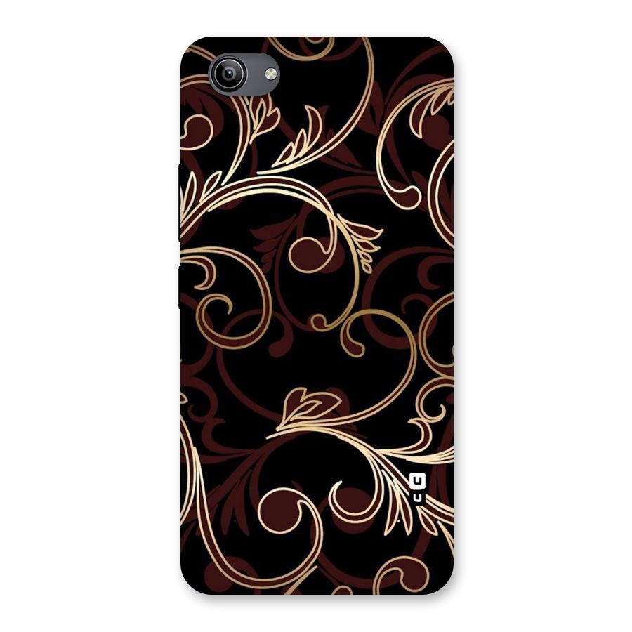 Golden Maroon Beauty Back Case for Vivo Y81i