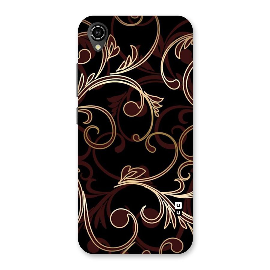 Golden Maroon Beauty Back Case for Vivo Y90