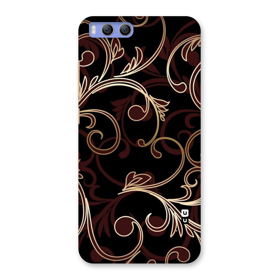 Golden Maroon Beauty Back Case for Xiaomi Mi 6
