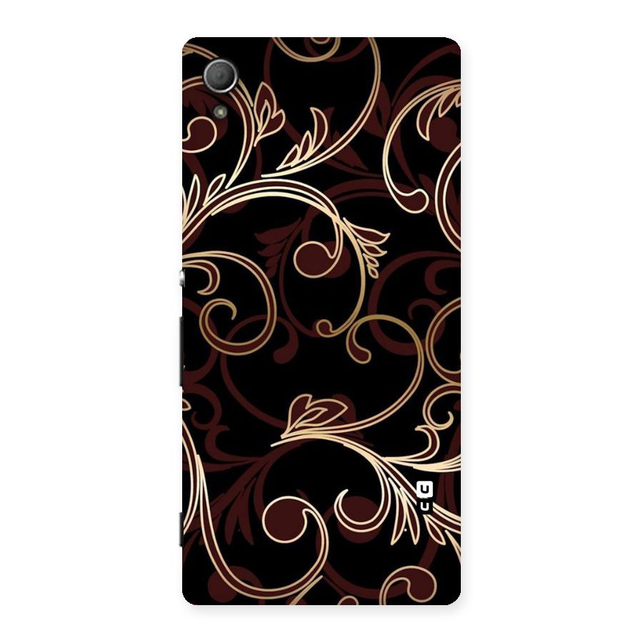 Golden Maroon Beauty Back Case for Xperia Z3 Plus