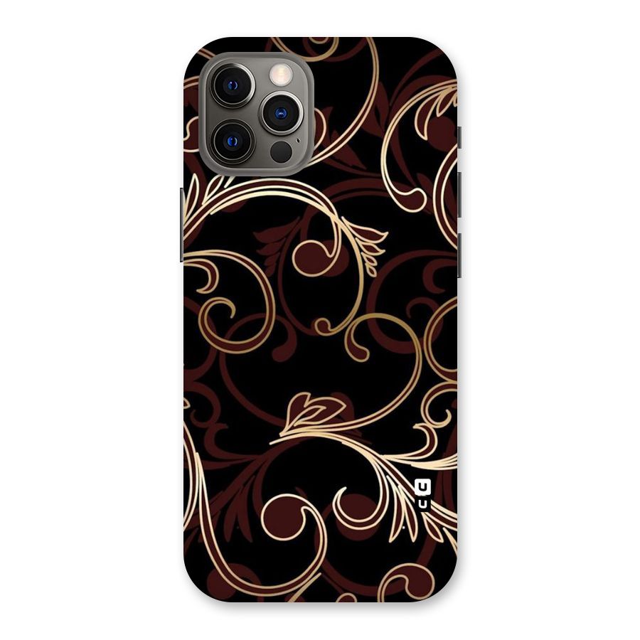 Golden Maroon Beauty Back Case for iPhone 12 Pro