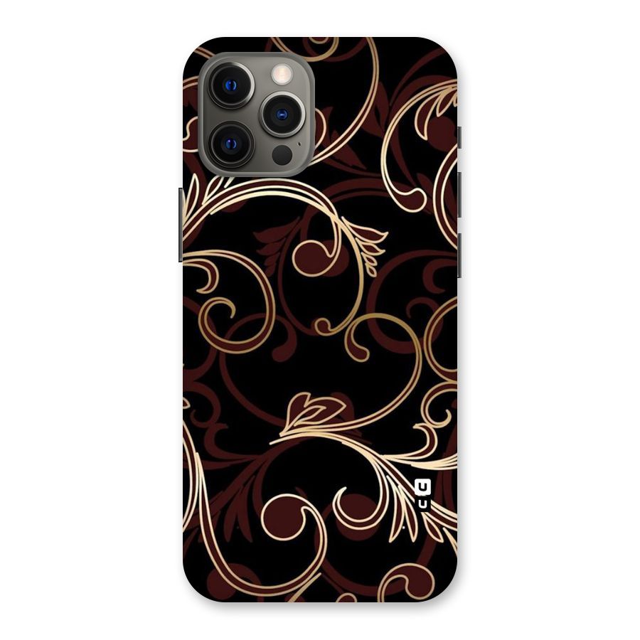Golden Maroon Beauty Back Case for iPhone 12 Pro Max