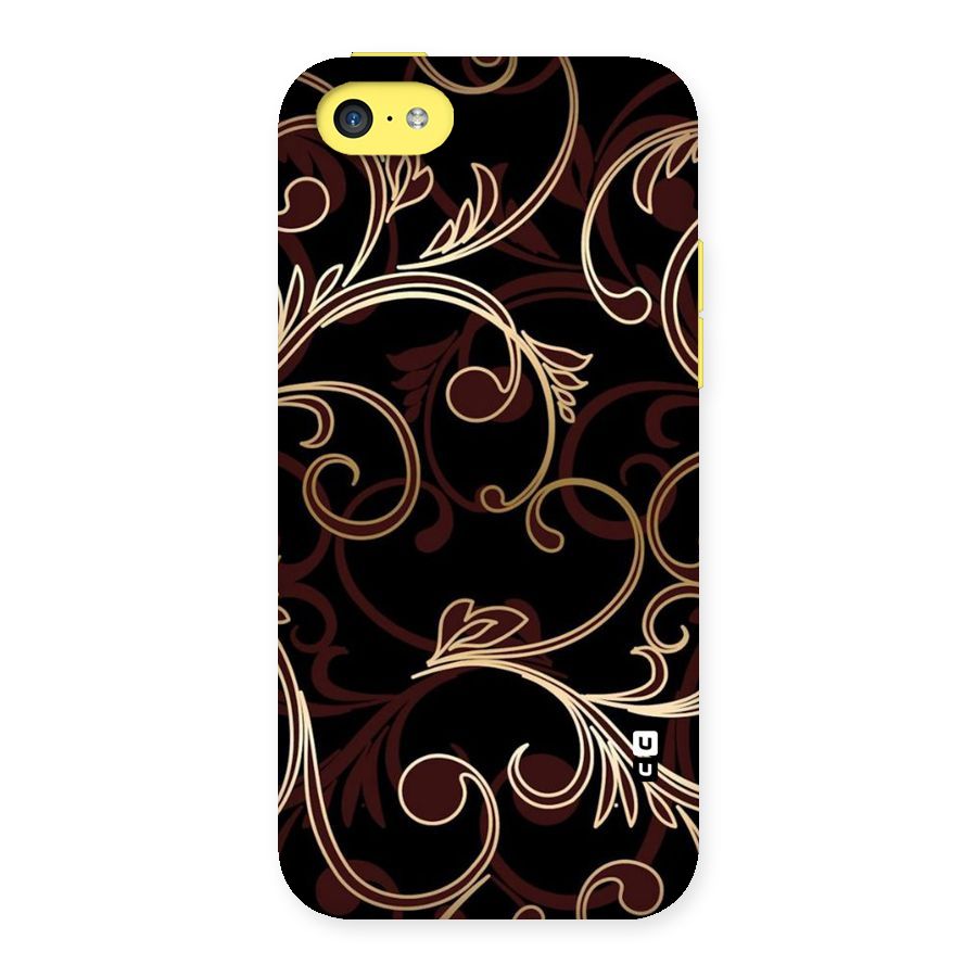 Golden Maroon Beauty Back Case for iPhone 5C