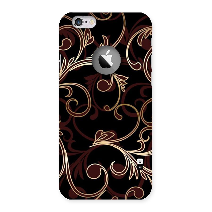 Golden Maroon Beauty Back Case for iPhone 6 Logo Cut