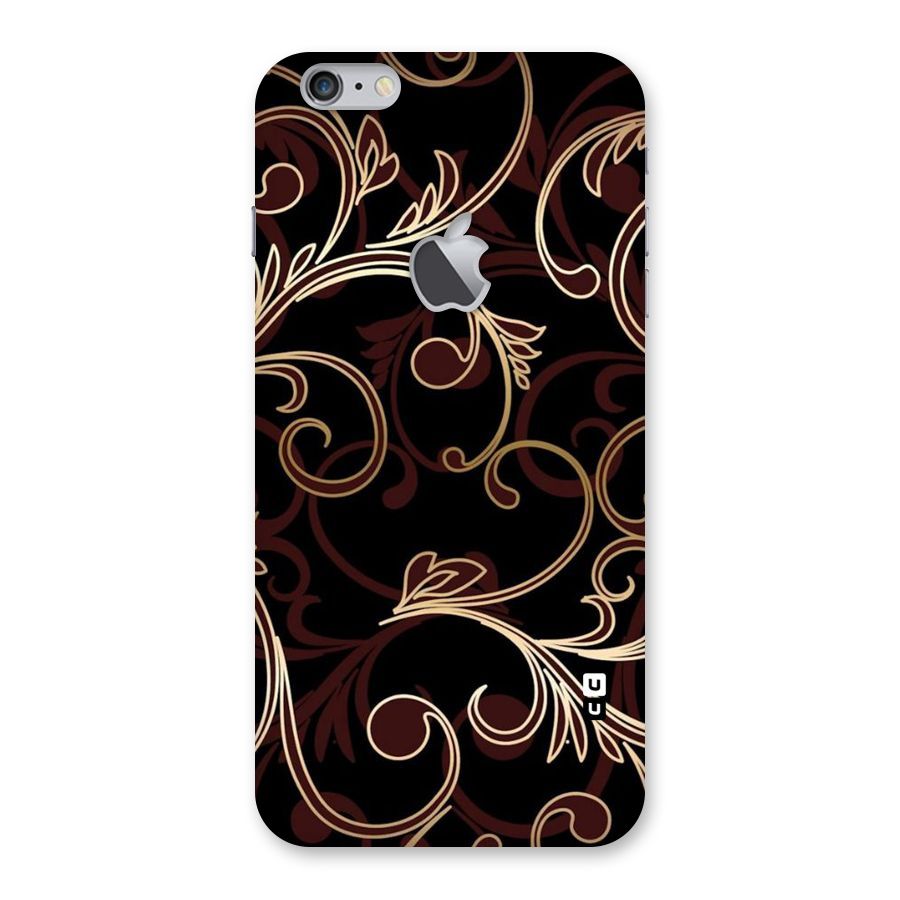 Golden Maroon Beauty Back Case for iPhone 6 Plus 6S Plus Logo Cut