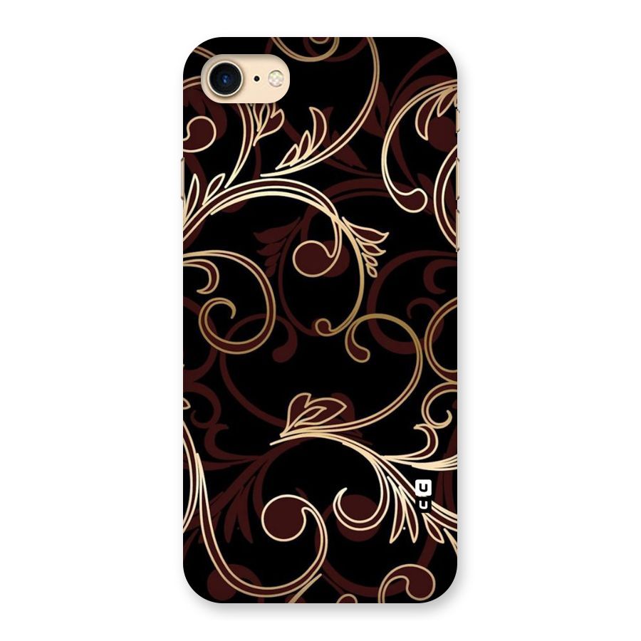 Golden Maroon Beauty Back Case for iPhone 7
