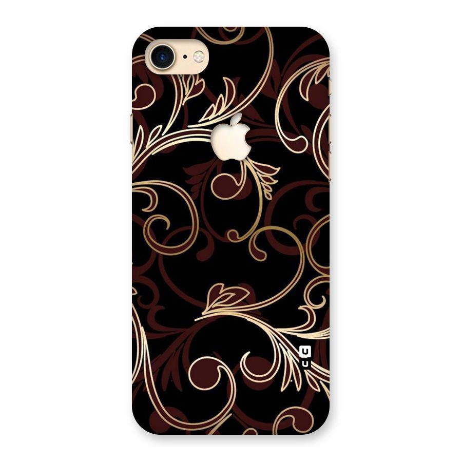 Golden Maroon Beauty Back Case for iPhone 7 Apple Cut