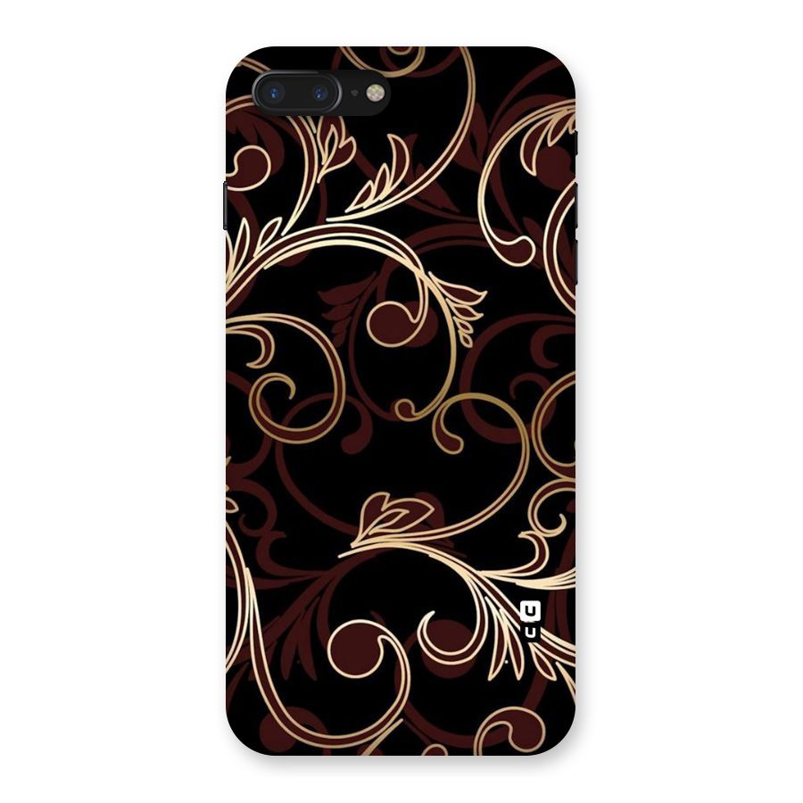 Golden Maroon Beauty Back Case for iPhone 7 Plus