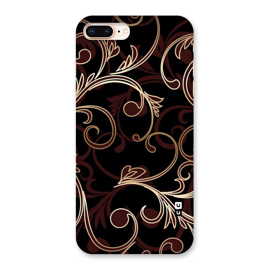 Golden Maroon Beauty Back Case for iPhone 8 Plus