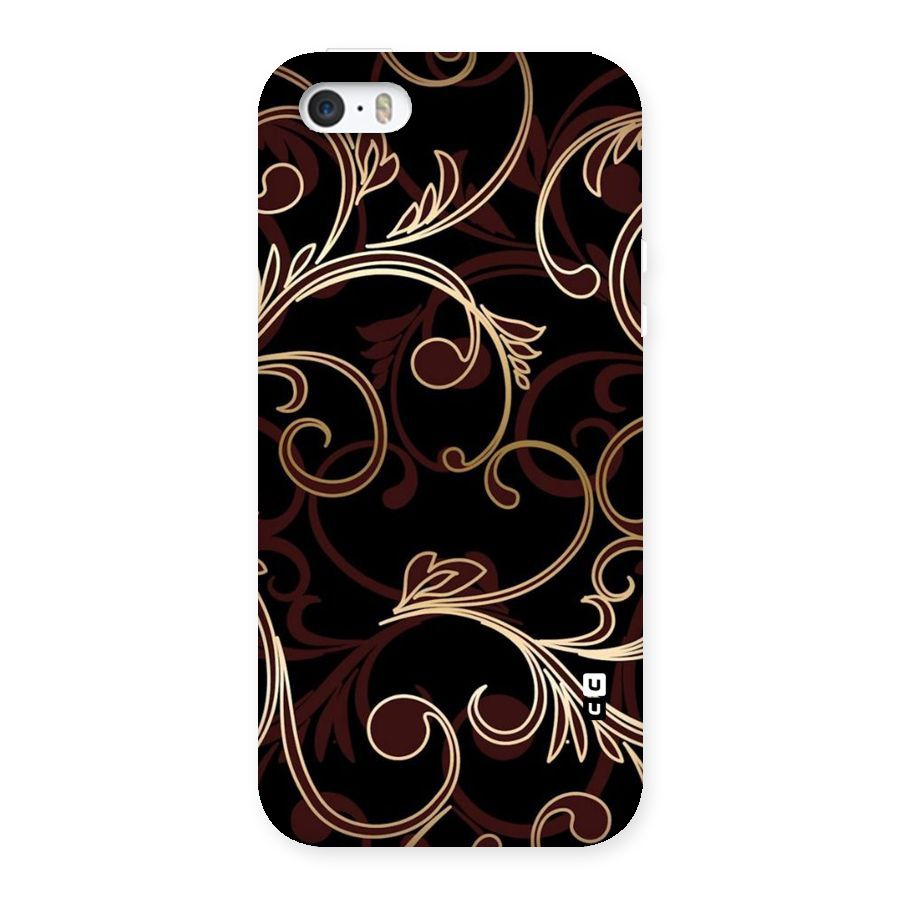 Golden Maroon Beauty Back Case for iPhone SE