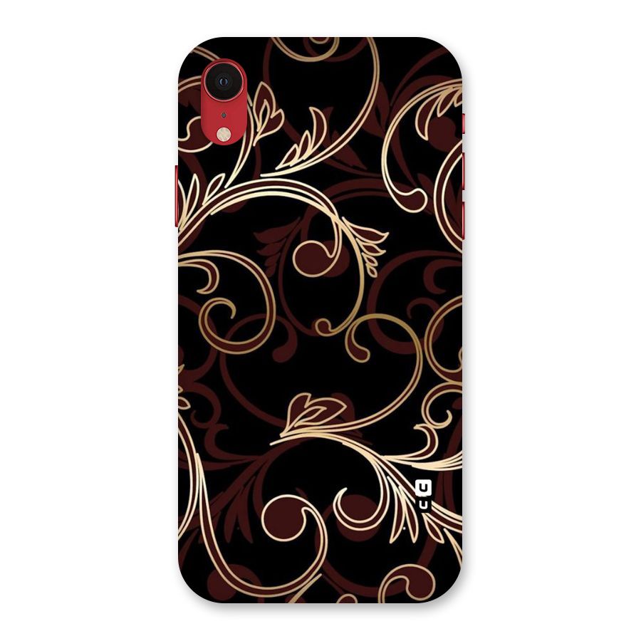 Golden Maroon Beauty Back Case for iPhone XR