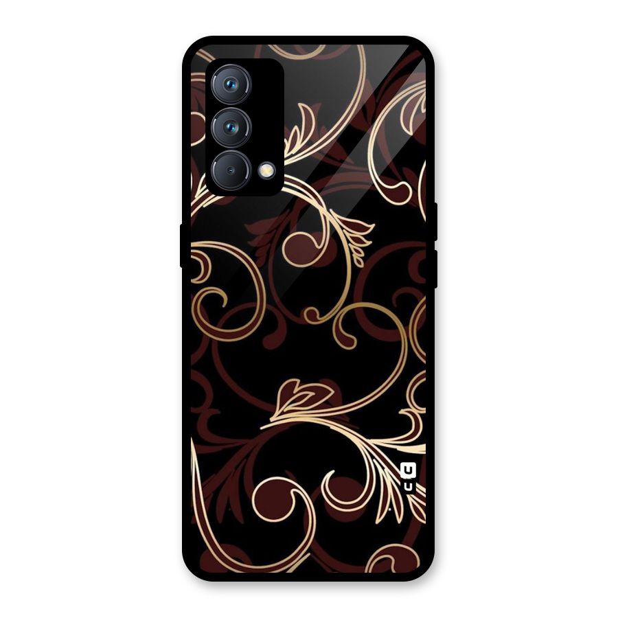 Golden Maroon Beauty Glass Back Case for Realme GT Master Edition